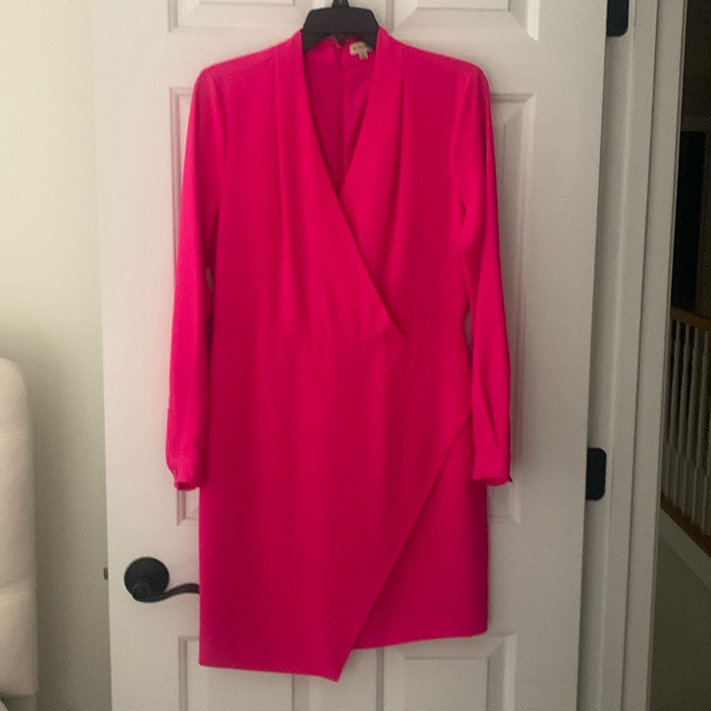 Dillards brand beautiful fuchsia knee length dress.  New never worn. Size 8